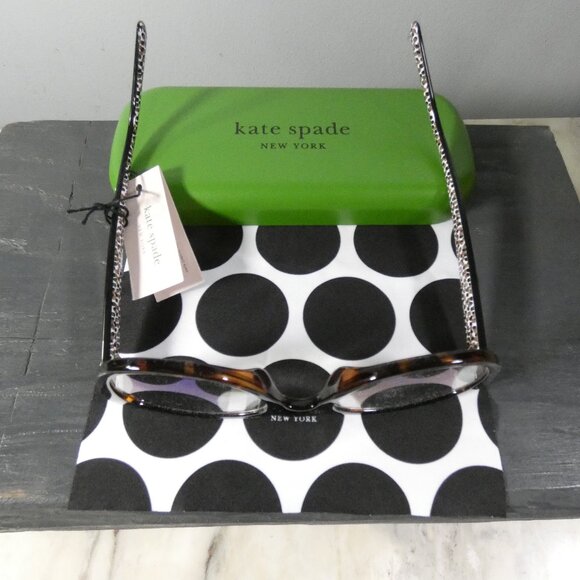 Kate Spade New York Women's Odessa Blue Light Oval Reading Glasses, Dark +2 - Picture 9 of 9